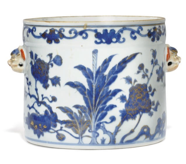 A CHINESE EXPORT IMARI WINE COOLER