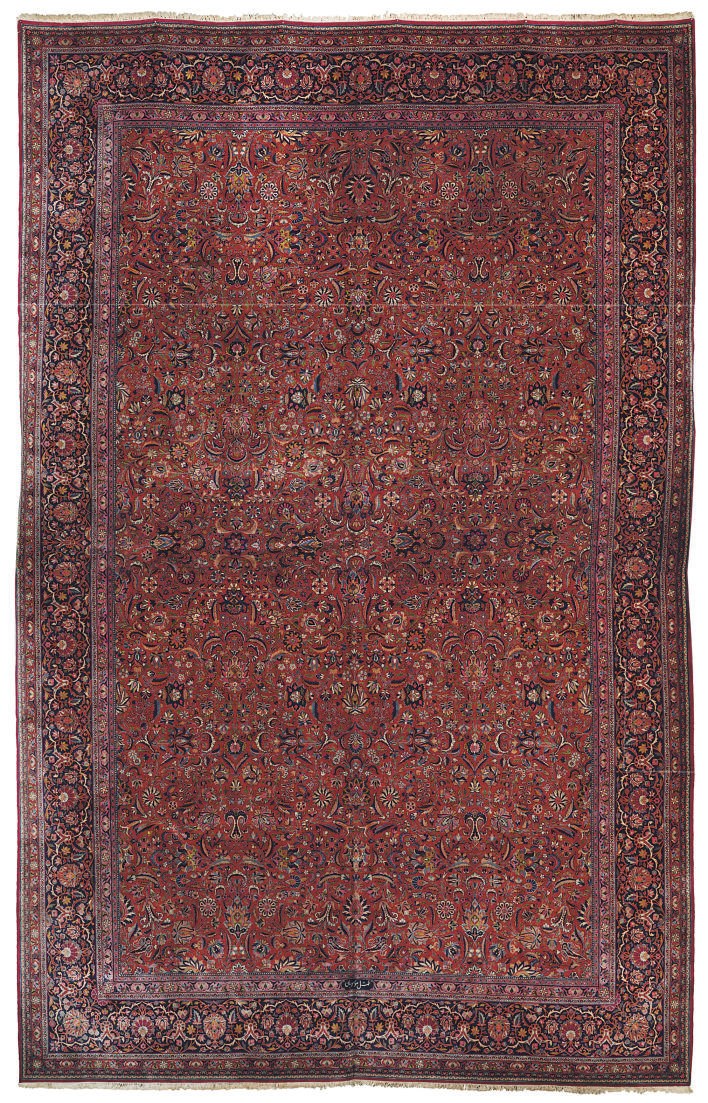 A fine Amale Moussavian Kashan carpet