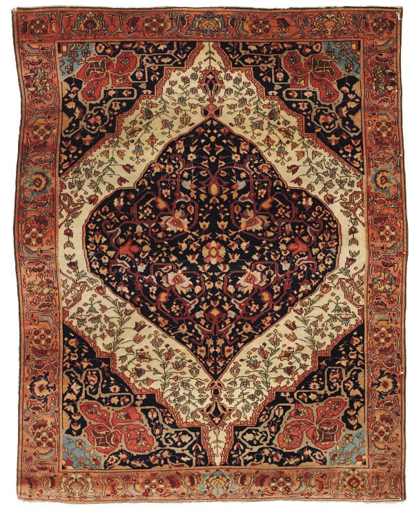 An antique Feraghan-Malayir rug