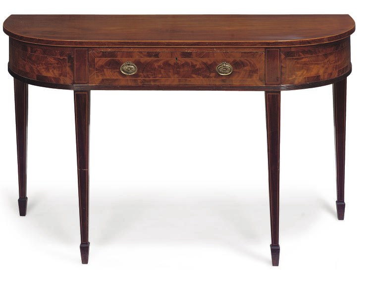 A MAHOGANY SIDEBOARD