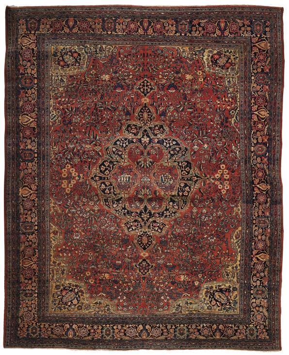 An antique Feraghan carpet