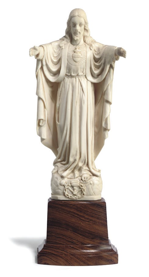 AN INDIAN IVORY FIGURE OF CHRIST