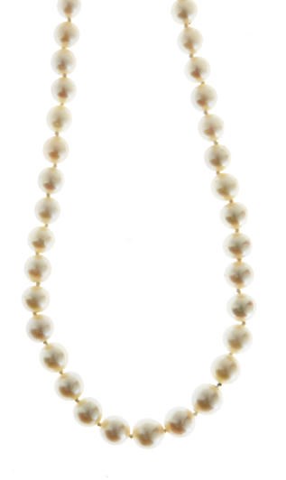 A GROUP OF CULTURED PEARL AND WHITE GOLD NECKLACES