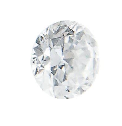 AN UNMOUNTED CIRCULAR-CUT DIAMOND