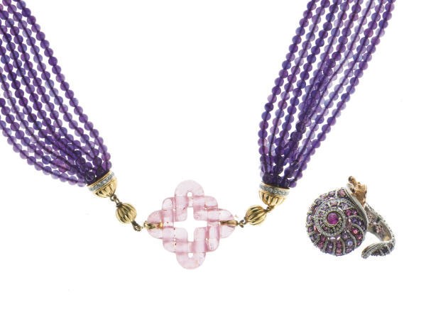 A GROUP OF MULTI-GEM, DIAMOND, GOLD AND WHITE GOLD JEWELRY