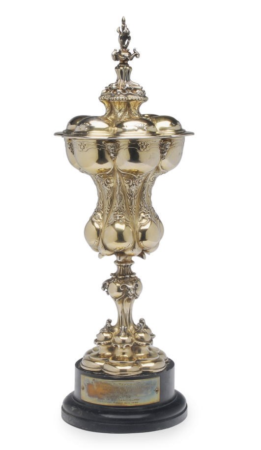 A GEORGE V SILVER PRESENTATION CUP AND COVER,