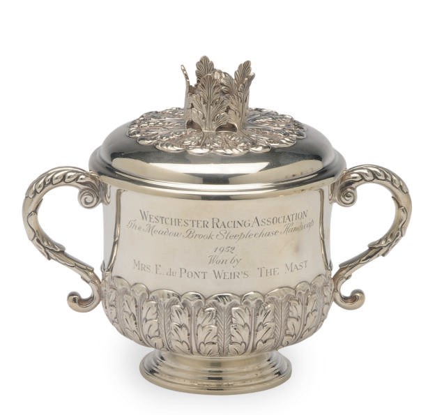 A GEORGE VI SILVER PRESENTATION CUP AND COVER,