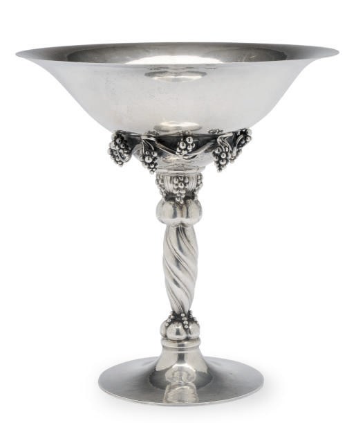 A DANISH SILVER TAZZA,