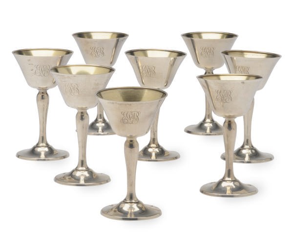 A SET OF TWELVE AMERICAN SHERBET CUPS,
