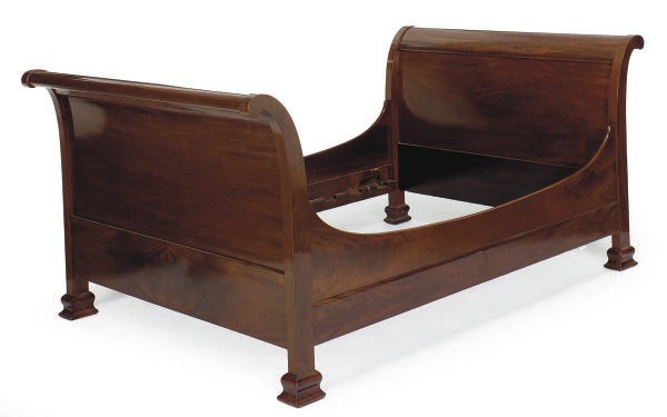 AN AMERICAN EMPIRE MAHOGANY BED,