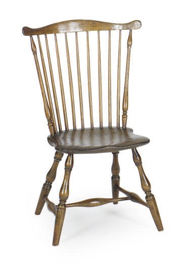 A WINDSOR FAN-BACK SIDE CHAIR,