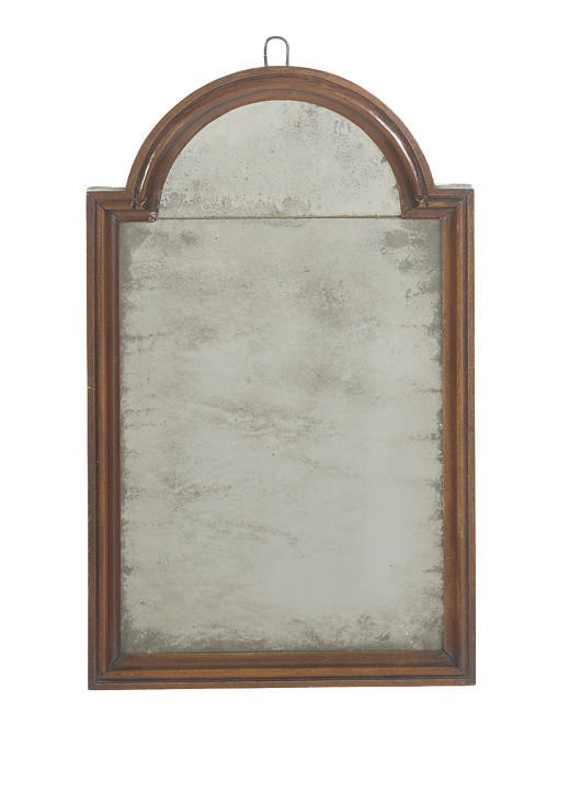 AN AMERICAN QUEEN ANNE CHERRYWOOD LOOKING GLASS,