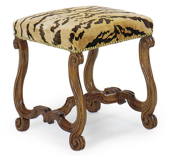 A FRANCO-FLEMISH FRUITWOOD STOOL,