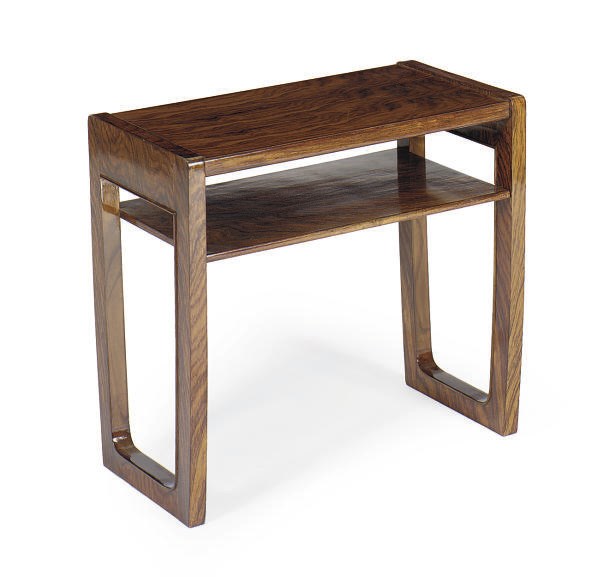 A FRENCH ROSEWOOD SIDE TABLE**,