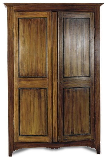 A FRENCH GRAIN-PAINTED ARMOIRE,