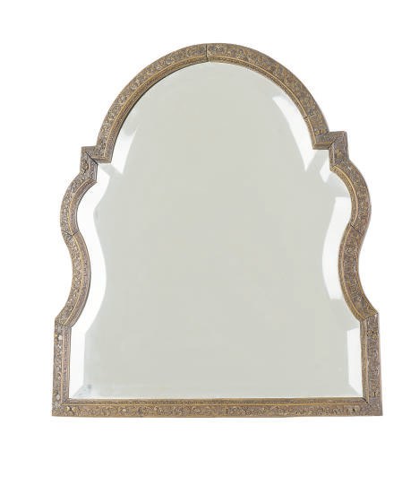 A CONTINENTAL BOXWOOD DRESSING MIRROR,