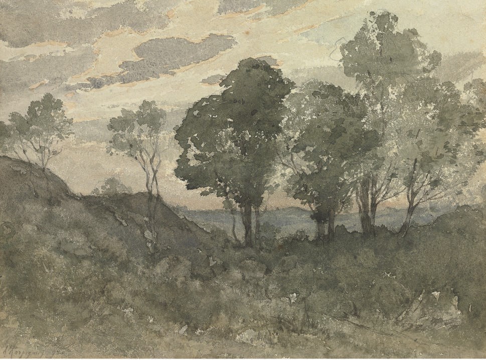Henri-Joseph Harpignies (Valenciennes 1819-1916 Saint-Privé)