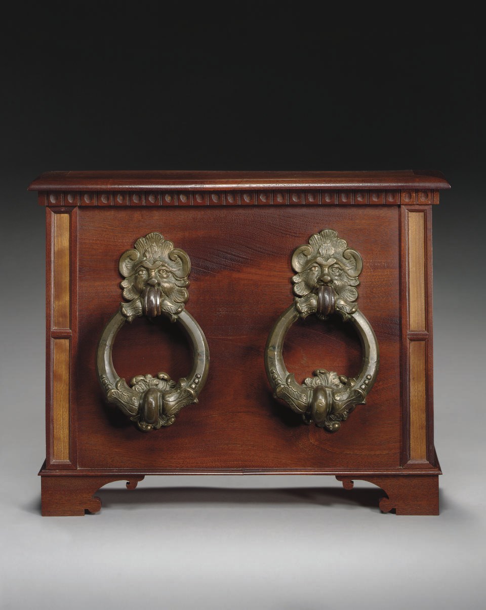 A PAIR OF BRONZE DOORKNOCKERS
