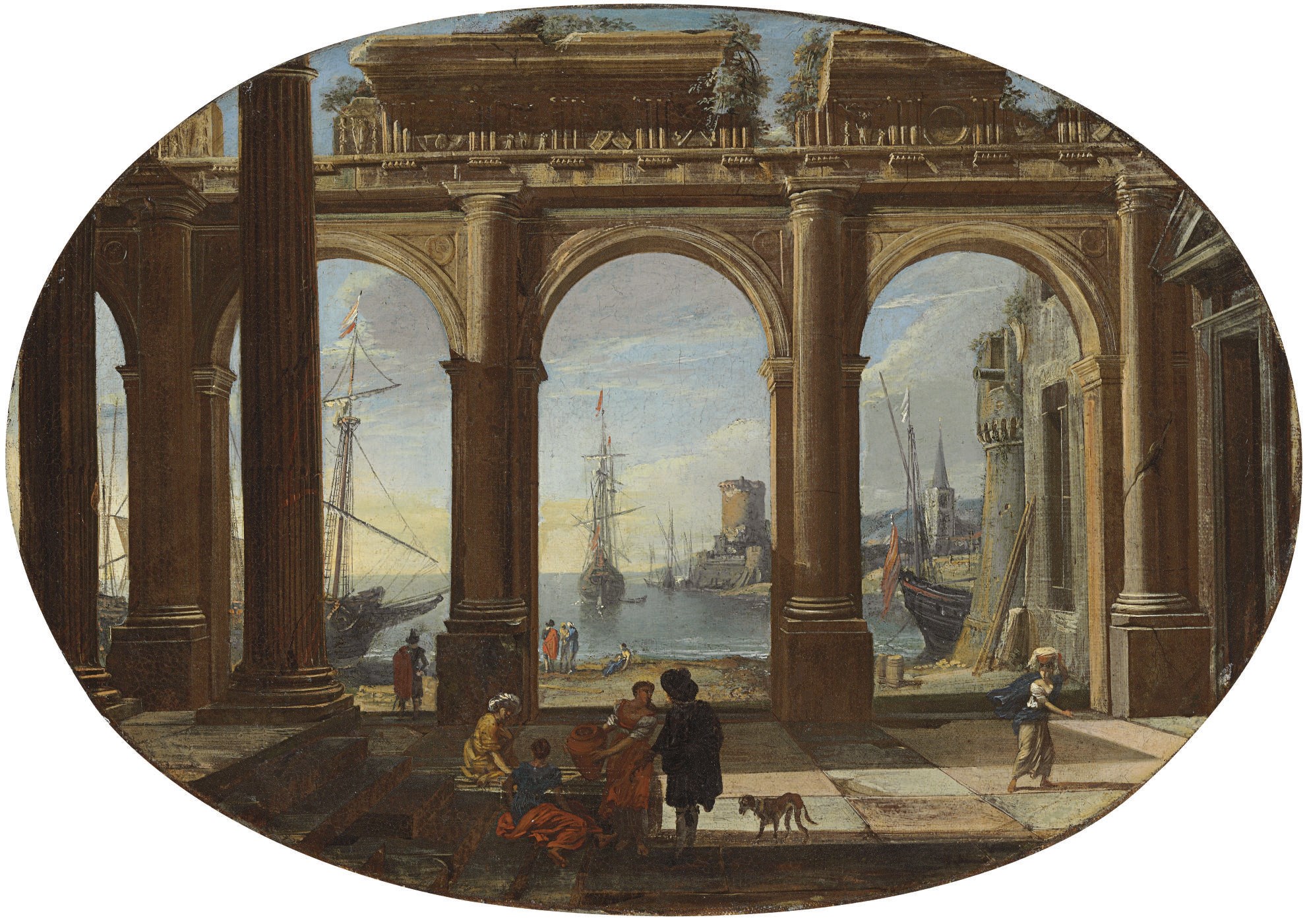 Viviano Codazzi Bergamo c. 1604-1670 Rome and Adriaen van der Cabel Rijswijk 1630/31-1705 Lyon