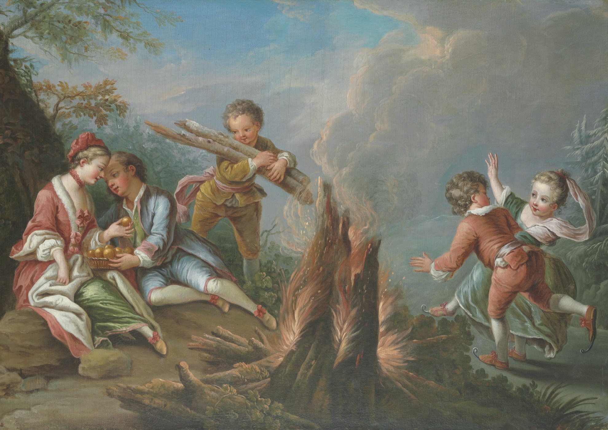 Attributed to Charles Dominique Joseph Eisen Valenciennes 1720-1778 Brussles