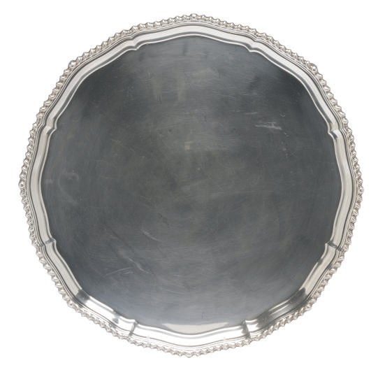 AN ELIZABETH II SALVER,