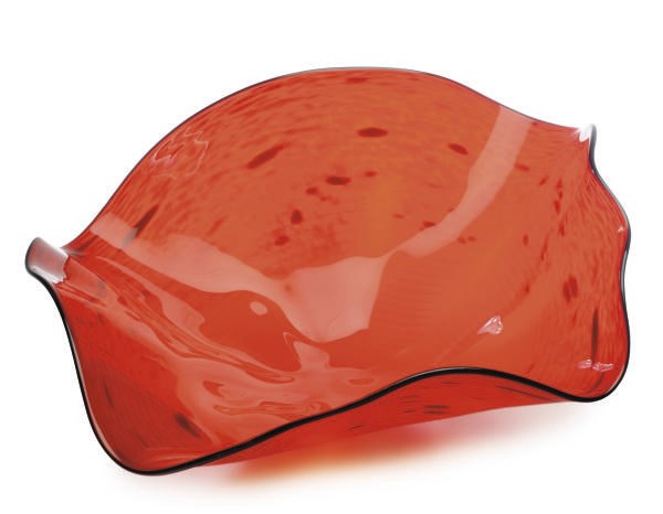 AN AMERICAN GLASS 'SEAFORM' BOWL,