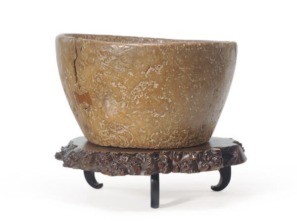 A BURLWOOD BOWL,