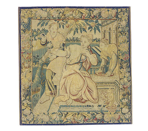 A FLEMISH TAPESTRY FRAGMENT,