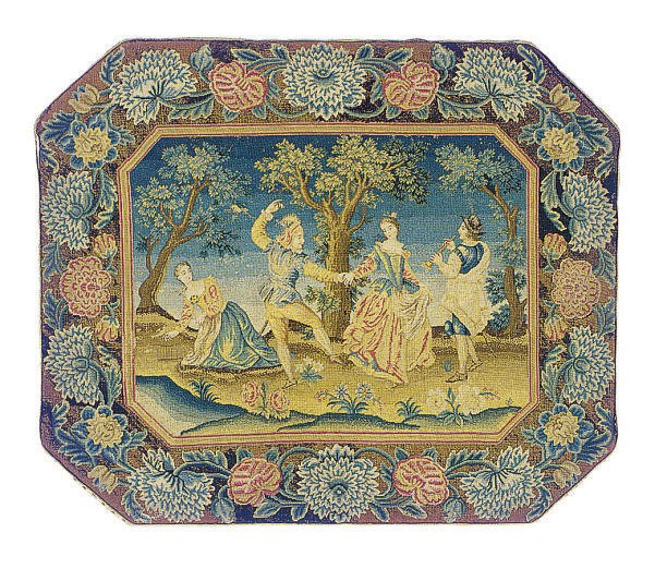 AN ENGLISH NEEDLWORK PANEL,