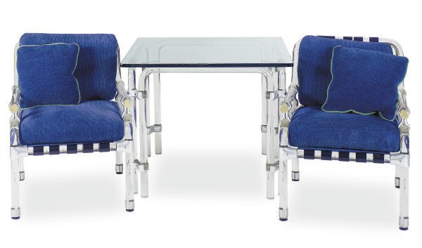 A GROUP OF LUCITE FURNITURE,