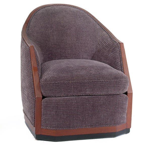 A MAHOGANY, PART-EBONIZED AND UPHOLSTERED BERGERE,