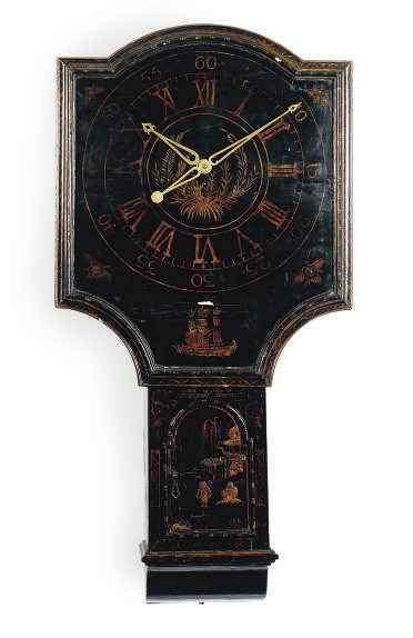 A GEORGE III JAPANNED 'ACT OF PARLIAMENT' CLOCK,