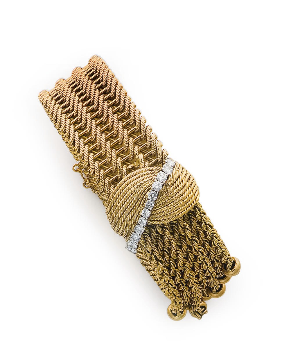 BRACELET RETRO TURQUOISES ET DIAMANTS