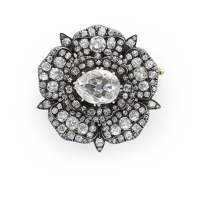 BROCHE DIAMANTS