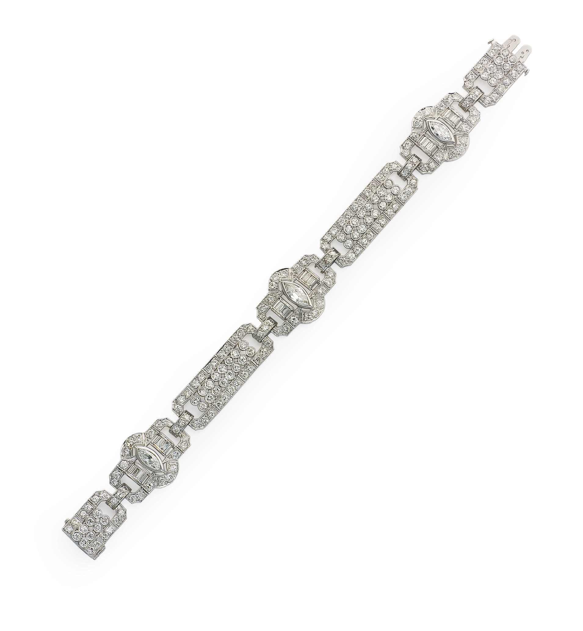 BRACELET ART DECO DIAMANTS