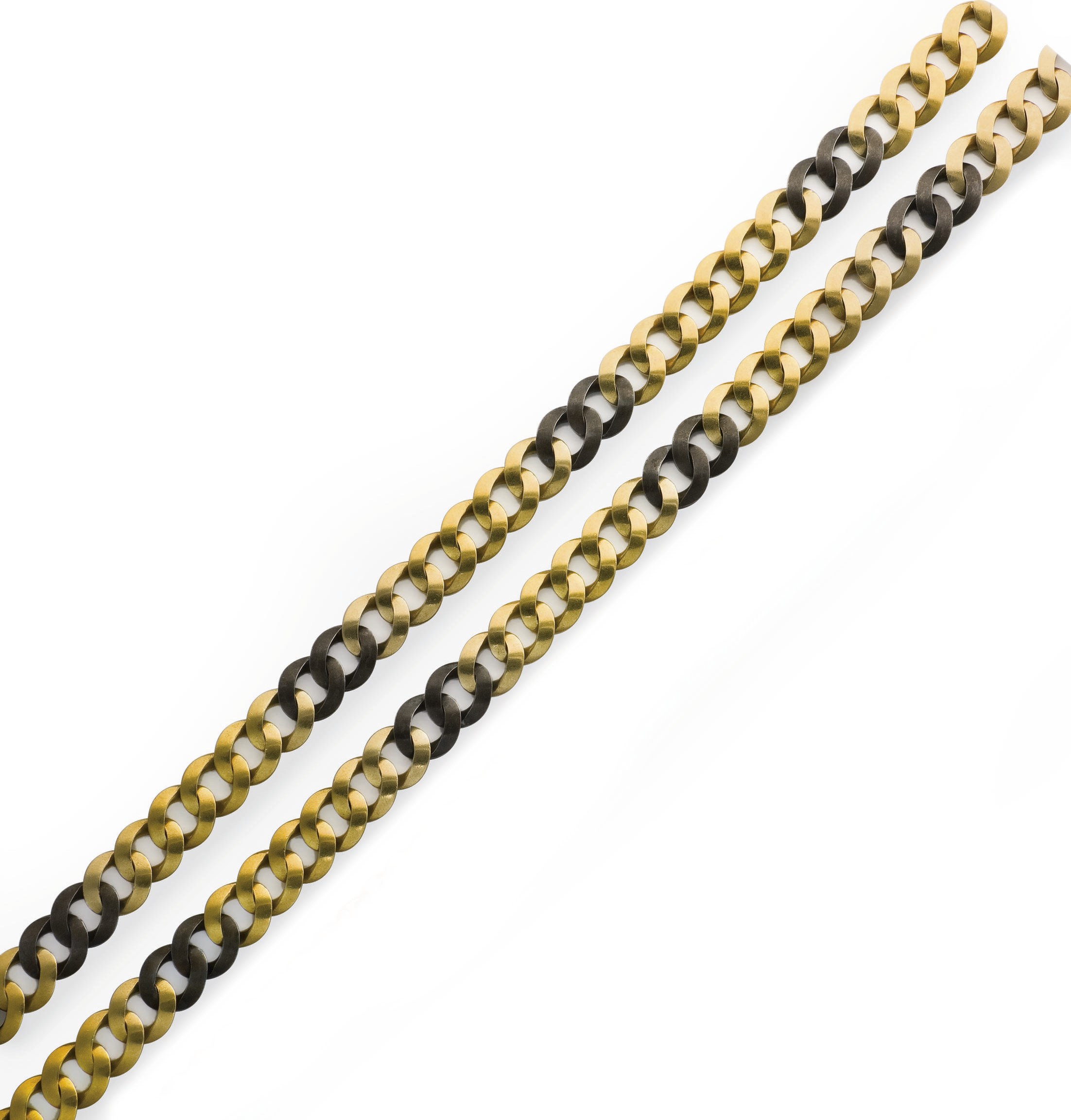 COLLIER OR ET ACIER, PAR BULGARI