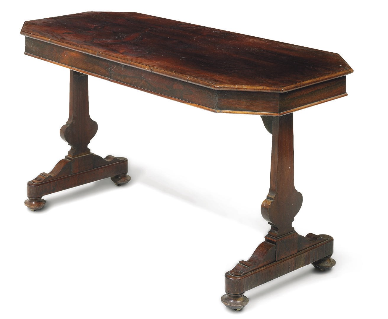 A GEORGE IV ROSEWOOD WRITING-TABLE