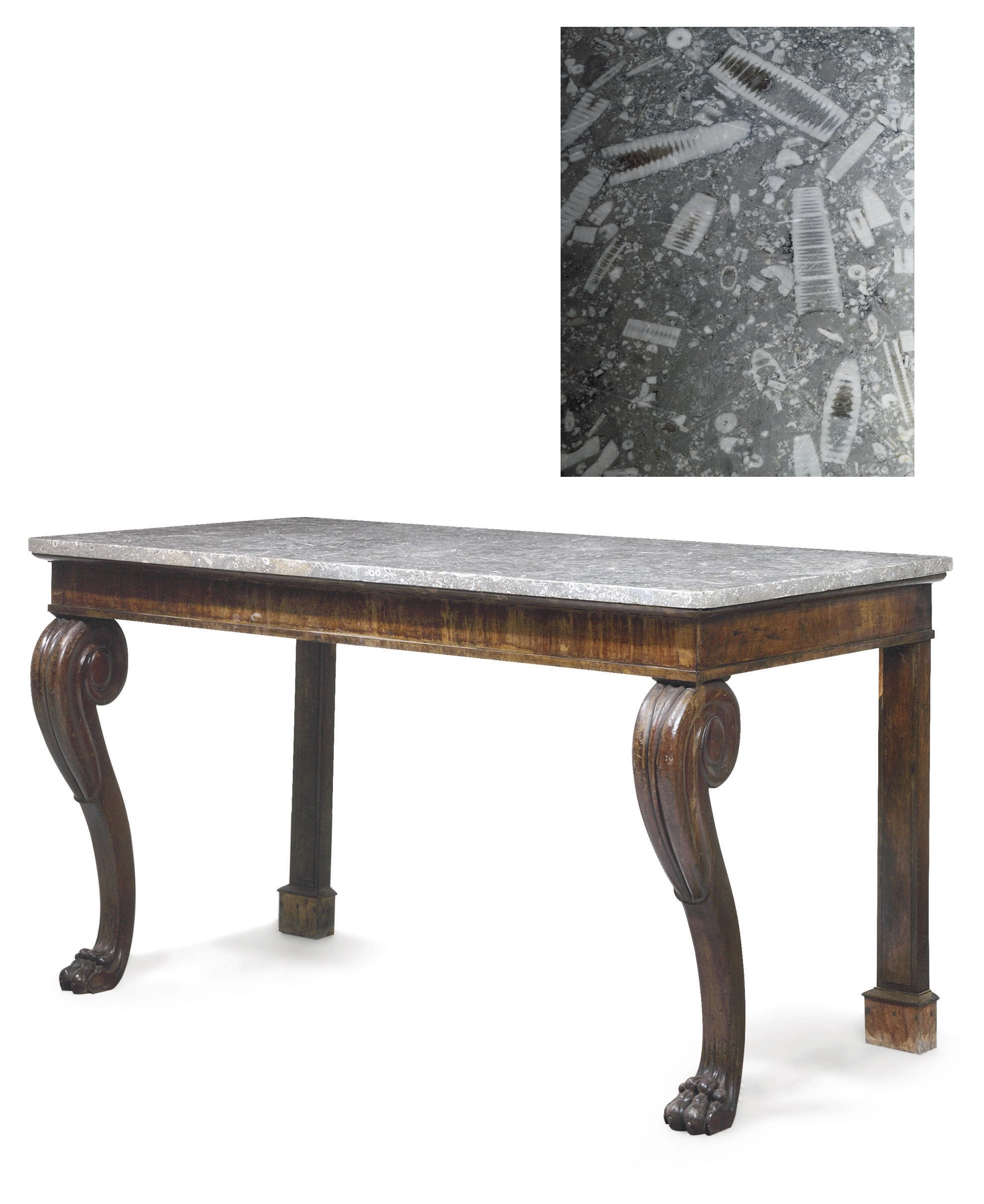 A SCOTTISH REGENCY MAHOGANY SIDE TABLE