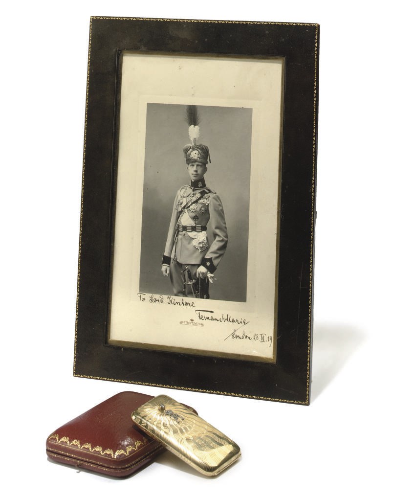 A ROYAL GOLD AND DIAMOND-SET CIGARETTE-CASE PRESENTED BY H.R.H. INFANTE FERNANDO MARIA OF SPAIN, PRINCE OF BAVARIA