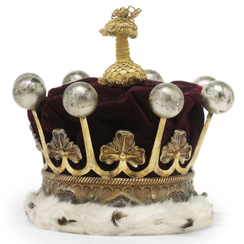 AN EDWARDIAN SILVER-GILT EARL'S CORONET