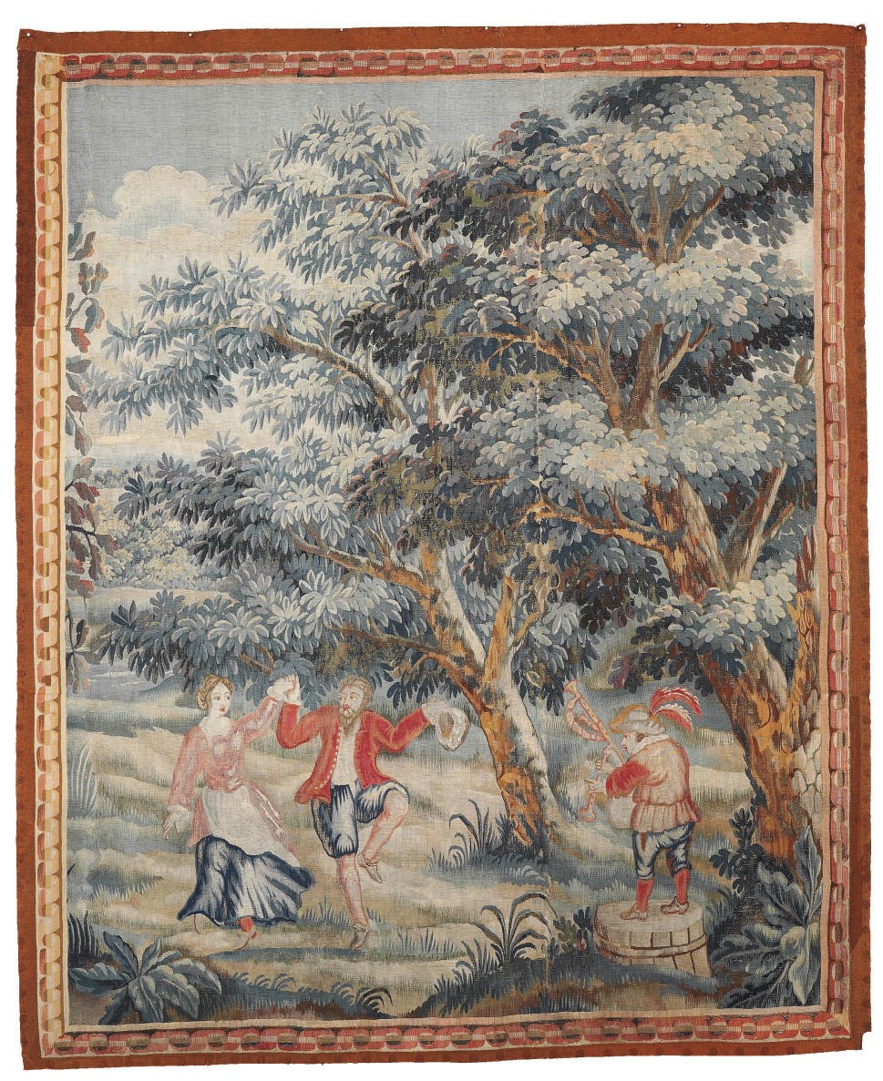 A FLEMISH PASTORAL TAPESTRY