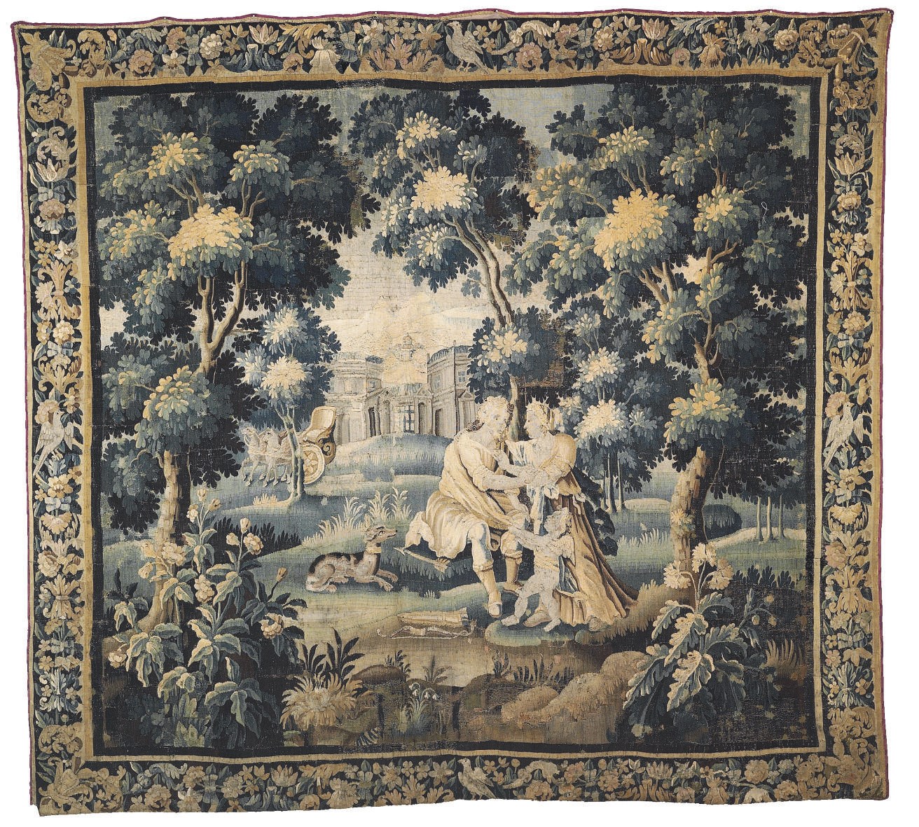 A FLEMISH VERDURE MYTHOLOGICAL TAPESTRY