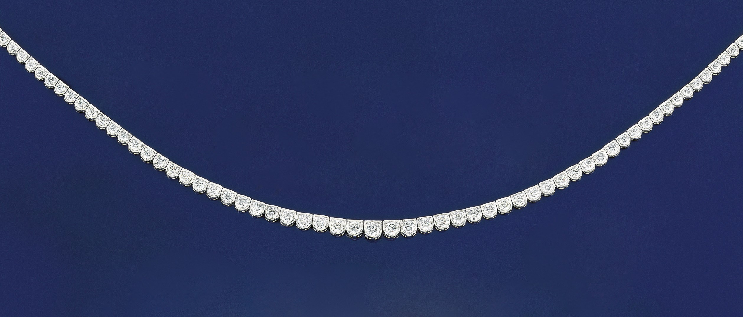 A diamond necklace