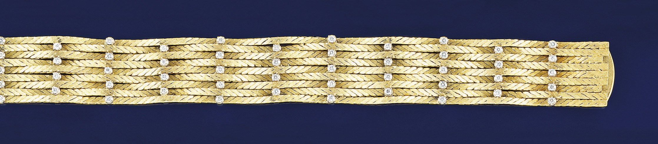 A diamond set bracelet