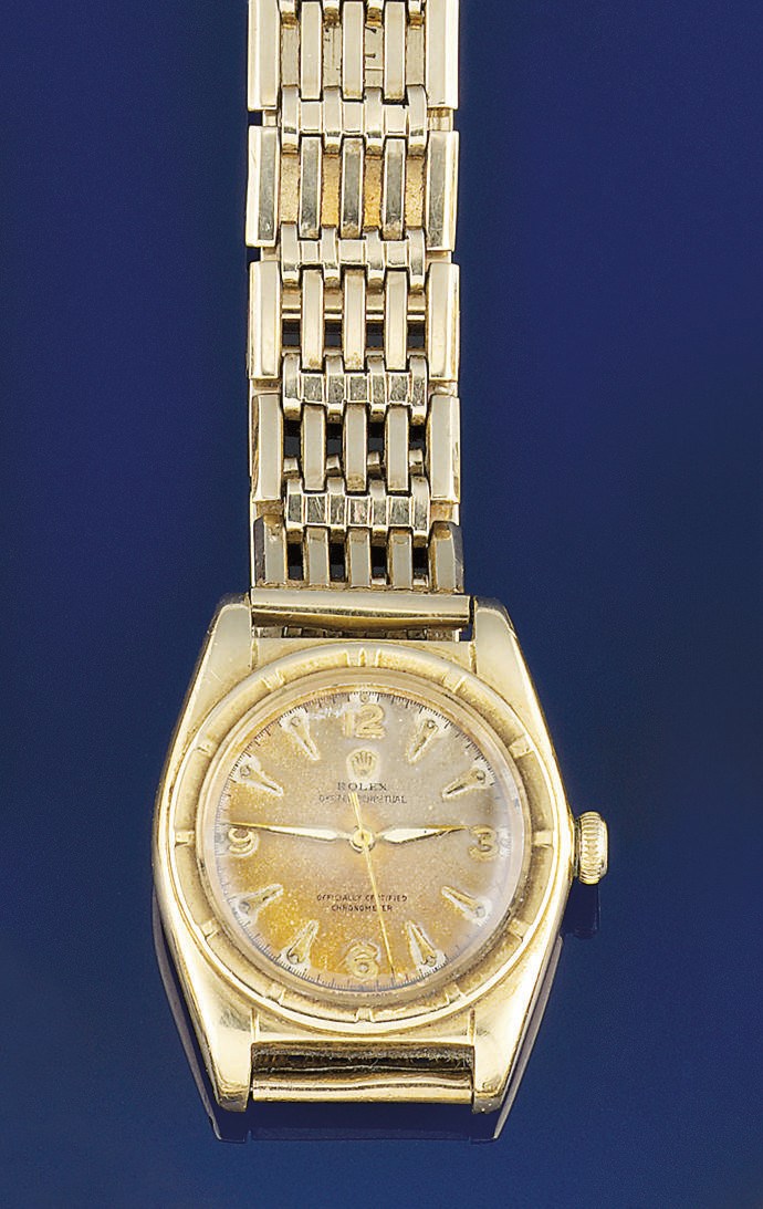 A gentleman's automatic "Bubble Back" wristwatch, by Rolex