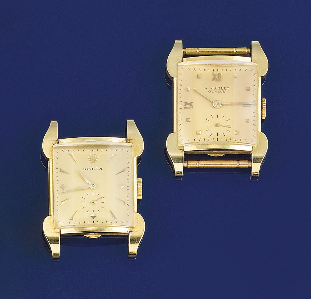 A gentleman's wristwatch, by Rolex in case by R.Jaquet