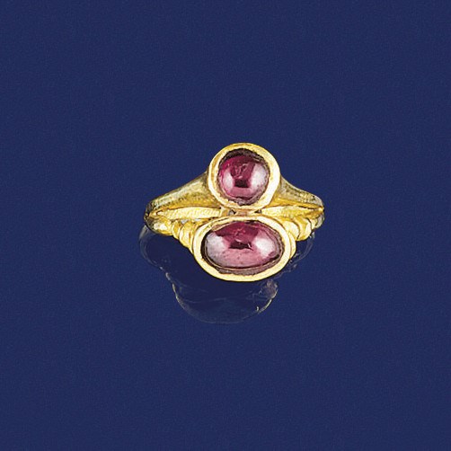 Three gem-set rings