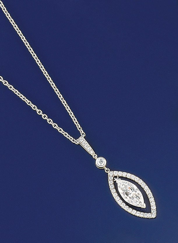 A diamond pendant