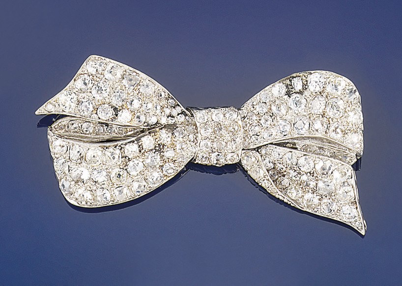 An early 20th century diamond brooch