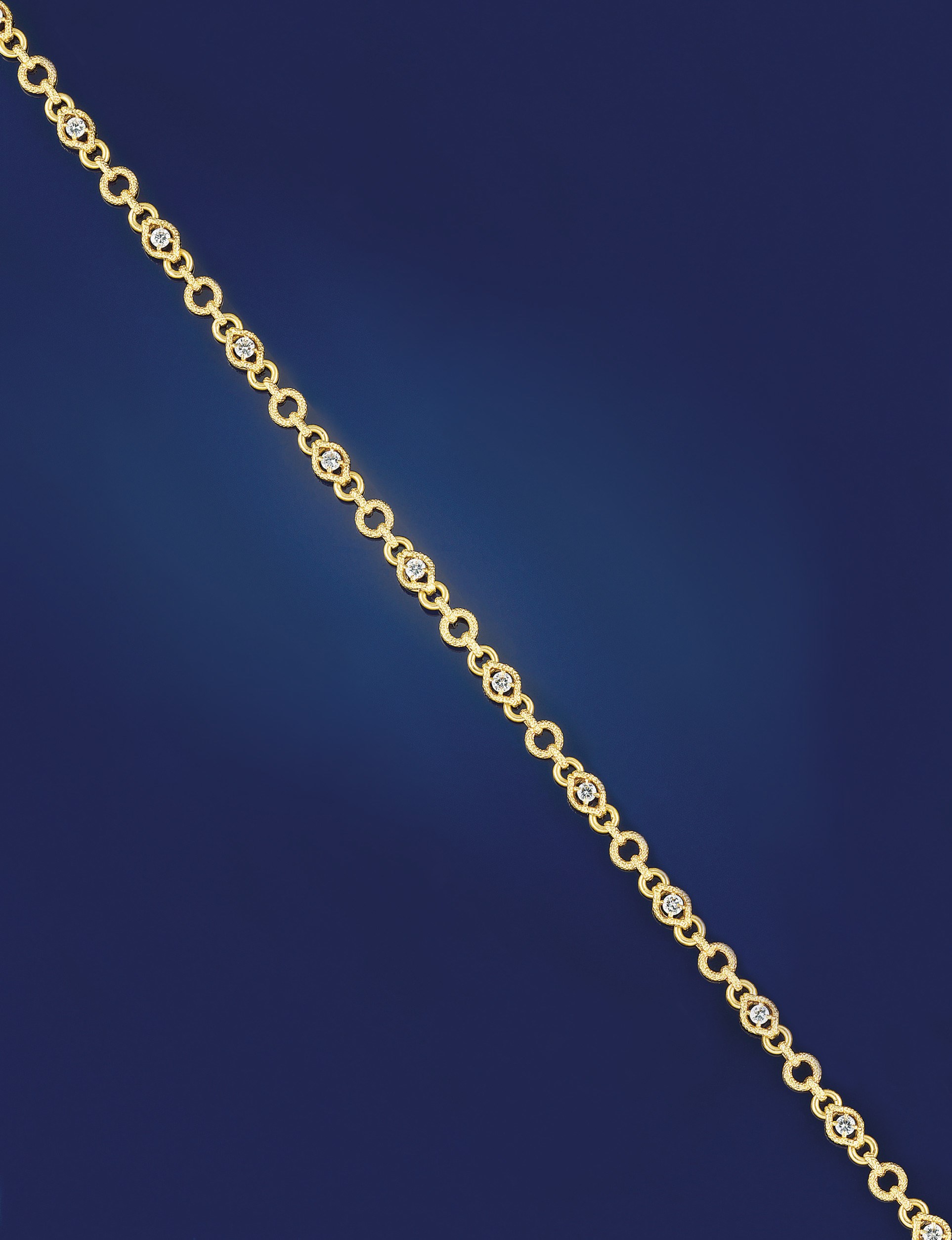 An 18ct gold and diamond necklace, by Van Cleef & Arpels